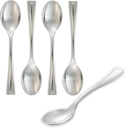 Vista 21 de Restaurantware - Mini tenedor de 4 pulgadas, 100 tenedores pequeños desechables – resistente, par con hormigueros, postres o muestras, tenedores