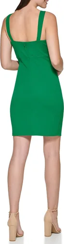 Vista 3 de GUESS womens Sleeveless Scuba Dress With Double Strap Detail