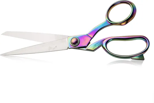 Vista 13 de eZthings®, tijeras resistentes tapizadas de 12" para cortes artísticos y confección de manualidades, tapetes.