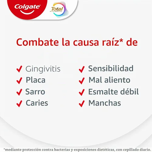 Vista 8 de Colgate Total Whitening and Charcoal - Pasta de dientes, paquete de 2, 5.1 onzas