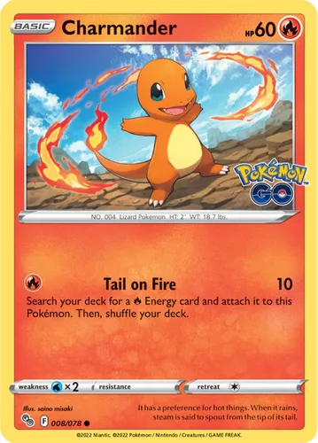Vista 2 de Pokemon TCG: Colección Pokemon Go Pin - Charmander