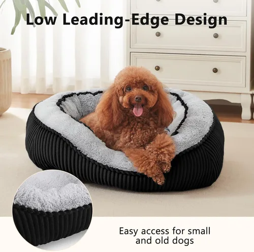 Vista 5 de Camas para perros y gatos pequeños, medianos y grandes. Cama lavable para mascotas, sofá cama ortopédica para perros, cama suave y calmante
