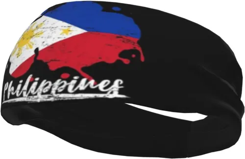 Vista 12 de Diadema deportiva con la bandera de Filipinas para hombres y mujeres, para correr, ciclismo, yoga, fitness, entrenamiento