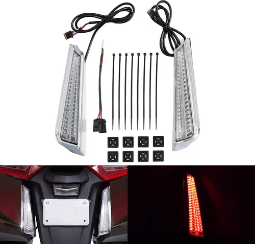 Vista 8 de TCT-MOTORPARTS Luces LED de panel de llenado de alforjas traseras para Honda Gold Wing GL1800 2018-2024