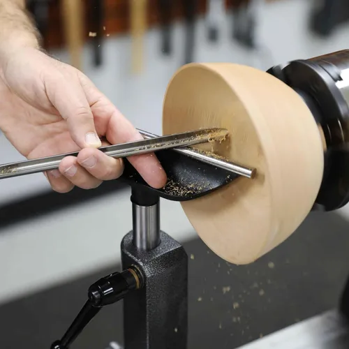 Vista 2 de Hurricane Turning Tools, Soporte para herramientas de 6 pulgadas con varilla de acero endurecido para torno de madera, poste de 1 pulgada