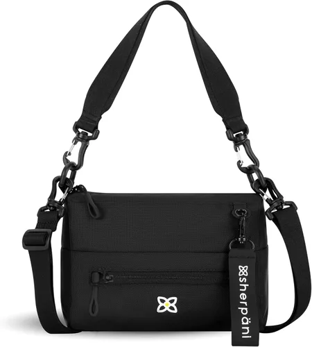 Vista 17 de Sherpani Skye - Bolso cruzado pequeño, de nailon, ligero, para mujer, con protección RFID