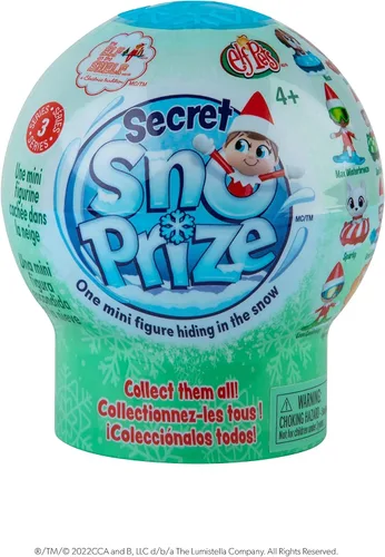 Vista 6 de The Elf on the Shelf Secret SnoPrize - Colecciona una de las ocho mini figuras misteriosas. Incluye paquete de nieve mágico