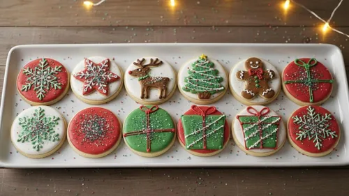 Vista 6 de NCS Azúcar de lijado rojo, blanco y verde navideño, 8 onzas, ideal para cupcakes, galletas, pasteles, paletas de pastel