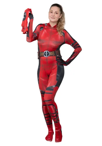 Vista 7 de Disfraz de Traje Zentai Ladypool para Mujer Multicolor