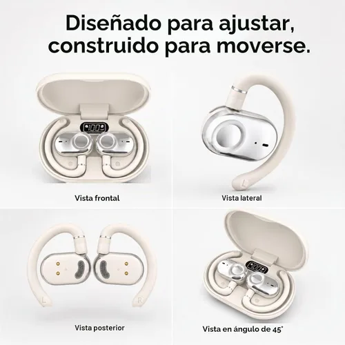 Vista 8 de Auriculares inalámbricos de oído abierto Bi-Axial de ajuste personalizado con sonido envolvente