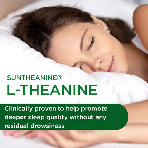 Vista 3 de Emerald Labs Sleep Health - Suplemento de apoyo para el sueño con suntheanina L-teanina, melatonina, bálsamo de limón europeo y pasiflora - Sin
