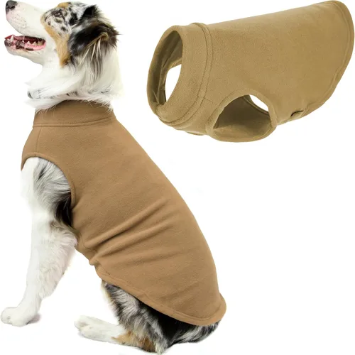 Vista 12 de Gooby - Chaleco de Vellón Elástico, Chaleco de Vellón Tipo Pullover Chaqueta Suéter para Perros, Azul Argyle, Extra Pequeño