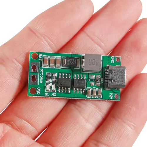 Vista 7 de 2PCS Tipo-C USB 2S 2A Boost Convertidor 8.4V 12.6V 16.8V Step-Up Power Module LiPo Polímero LiPo Batería de Litio Placa de Protección de Carga
