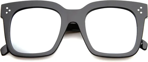 Vista 35 de zeroUV - Gafas de sol cuadradas retro de moda de gran tamaño para mujer estilo vintage 1.969 pulgadas