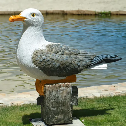 Vista 10 de Teaeeno Majestic Eagle - Estatua decorativa de águila, escultura de decoración de patio de águila, estatua de animal para interiores y exteriores