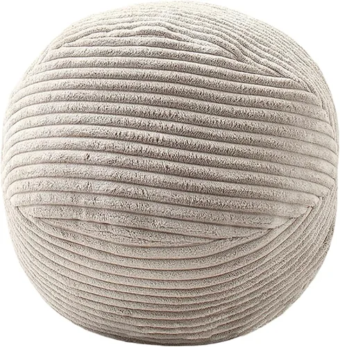 Vista 20 de Almohada de estilo nórdico suave con forma geométrica. Almohada de flores, almohadas de nube. La almohada. Cojín, cojín. Pelota, Marrón