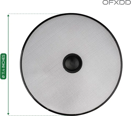 Vista 5 de Pantalla contra salpicaduras de cocina de Hot Oil Splash – Juego de 2: 8,2 pulgadas y 11,4 pulgadas – Protector de grasa para sartén con tapa