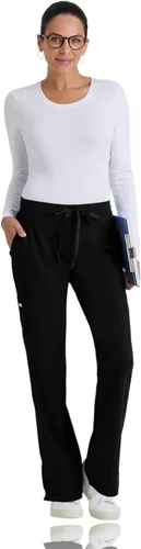 Vista 4 de Grey's Anatomy Signature modelo 2207 - Pantalón quirúrgico a la cadera con 3 bolsillos, para mujer