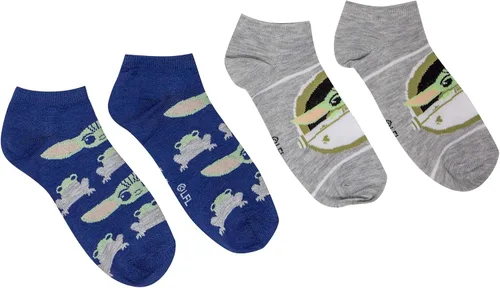 Vista 4 de Star Wars The Mandalorian The Child Baby Yoda Juniors - Calcetines de tobillo (6 unidades), Multi, 4-10