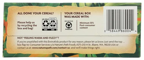 Vista 8 de EnviroKidz Mantequilla de maní Panda Puffs Cereal orgánico, 10.6 oz