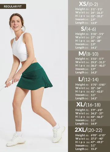 Vista 6 de baleaf - Falda de tenis plisada para mujer, falda pantalón de golf para mujer, cintura alta, pantalones cortos deportivos ligeros con bolsillos