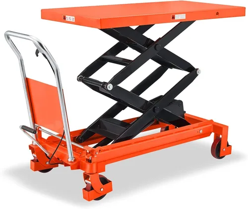 Vista 12 de Tory Carrier - Tijera hidráulica de capacidad de 1760 libras, carrito de mesa elevadora de 39.4 pulgadas, altura de elevación, mesa de elevación