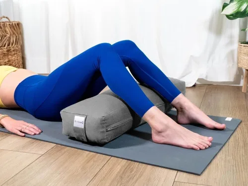 Vista 40 de Sol Living Almohada de yoga rectangular para meditación, accesorios de meditación de algodón, almohada de meditación restaurativa de yoga, almohada