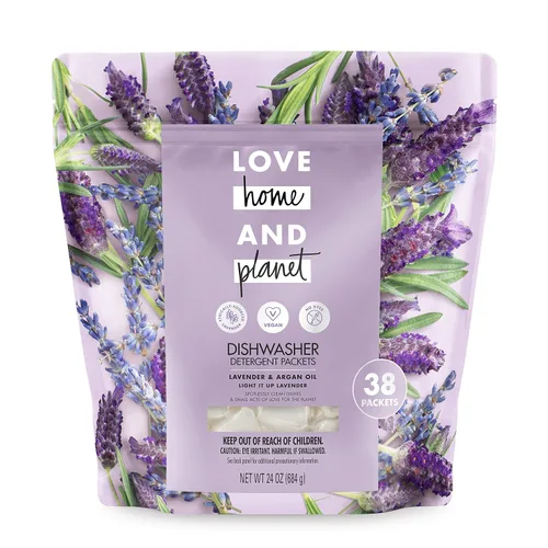 Vista 11 de Love Home and Planet - Detergente para lavavajillas, gel de lavanda y aceite de argán, 56 onzas