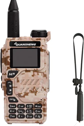Vista 10 de Walkie Talkie UV-K5 5W Dual Band UHF VHF USB-C Cargador Radio bidireccional DTMF FM Scrambler NOAA Frecuencia inalámbrica Copia Jamón Radio de mano