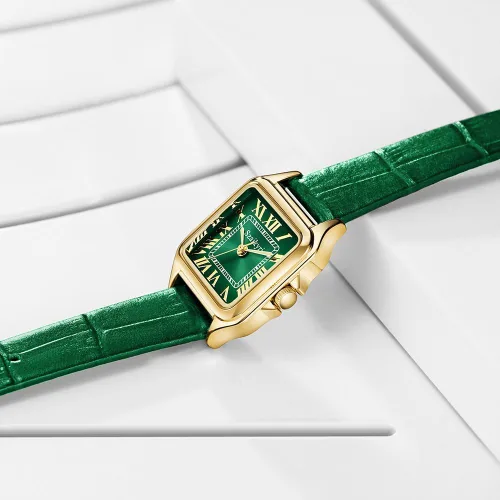 Vista 7 de Classic Relojes cuadrados de mujer con números romanos, de vestir, informal