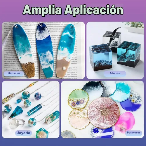 Vista 7 de Bond Craftor Resina epoxi de curado rápido, kit de resina de fundición transparente para manualidades, proyecto de bricolaje, posavasos