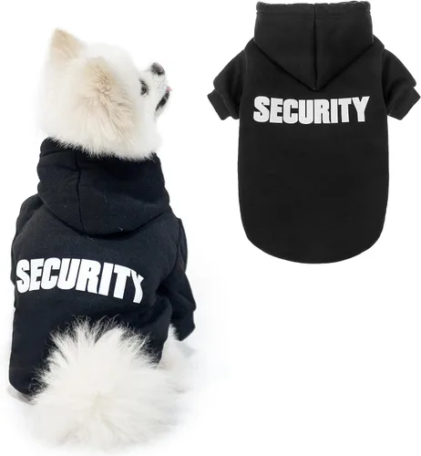Vista 52 de SCENEREAL Sudaderas con capucha de seguridad para perros de tamaño pequeño, mediano y grande, ropa de felpa cepillada con gorro, abrigo de algodón