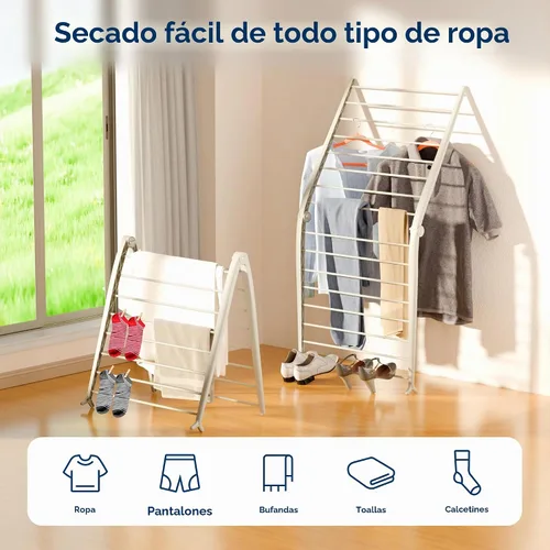 Vista 3 de Whitmor Spacemaker - Estante de secado plegable, organizador de ropa de interior con diseño pendiente de patente, ahorro de espacio, 6 pulgadas