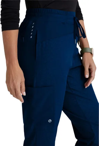 Vista 5 de Barco One Pantalón deportivo, pantalón quirúrgico de altura media, con tejido elástico de 4 vías y 3 bolsillos, para mujer