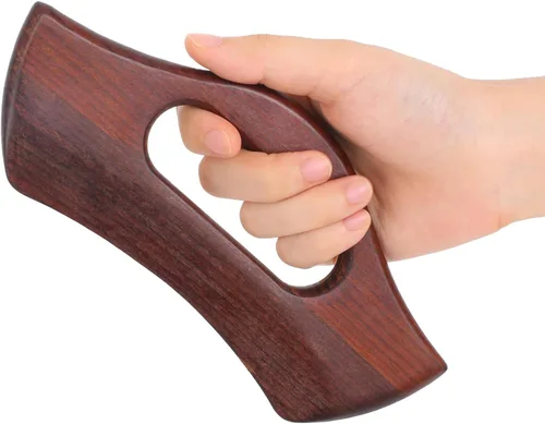 Vista 9 de Masajeador de celulitis de madera, herramienta de guasha corporal, masajeador de drenaje linfático, raspador muscular, herramienta de masaje
