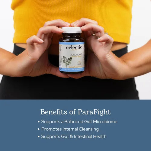 Vista 4 de Eclectic Herb - Cápsulas ParaFight Apoyo intestinal + desintoxicación Sin OMG, vegano, sin gluten (45 CT 350 mg)