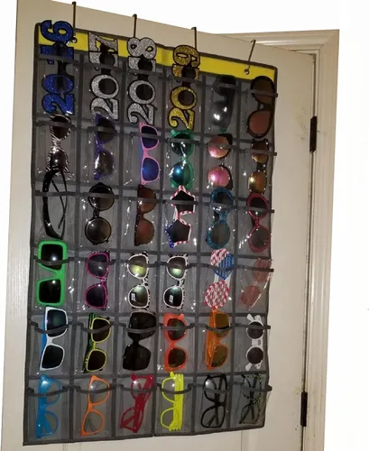 Vista 2 de Organizador de teléfonos celulares para aula, soporte para calculadoras, para colgar sobre la puerta, organizador de joyas, armario, ropa