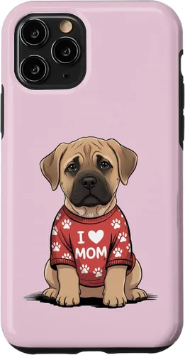 Vista 29 de Womens I Love Mom Bullmastiff Dog Mother's Day Mastiff Mom Case for iPhone 17