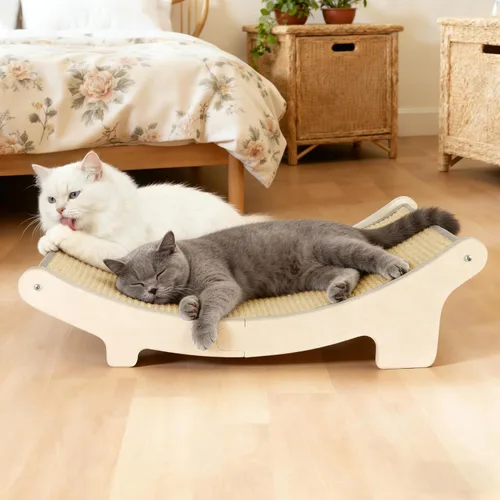 Vista 9 de HOTEAGLE Cama rascador para gatos de interior, varillas de apoyo gruesas