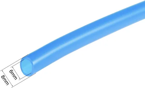 Vista 2 de uxcell Tubo de silicona, 1/4 pulgadas de diámetro interior x 5/16 pulgadas de diámetro exterior de 3.3 pies (3.3 ft) tubo de goma de silicona Azul
