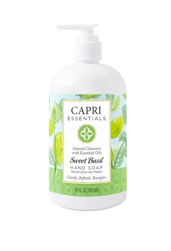 Vista 8 de Capri Essentials Jabón líquido de manos, suministros naturales de limpieza para el hogar, lavado de manos aromático suave a base de plantas con una