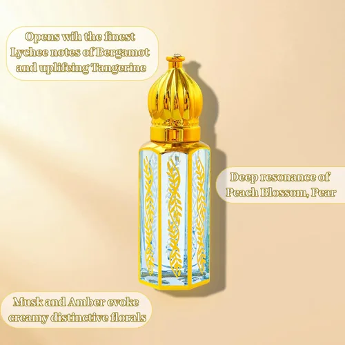 Vista 3 de MR.A Paquete de 3 perfumes árabes para mujer, aceite de perfume árabe de larga duración, aceite de perfume árabe de lujo, perfume árabe suave