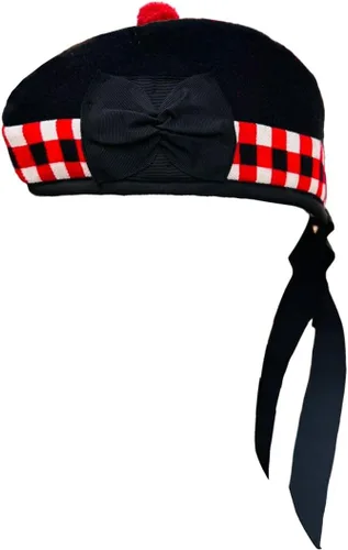 Vista 22 de AAR Gorros Glengarry Balmoral Kilt Scottish para hombre en dados y lisos 100% lana Piper 52-62