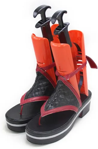 Vista 3 de Kuki Shinobu - Zapatos de cosplay para Halloween, carnaval, fiestas, disfraces, mujeres y hombres, para Genshin Impact