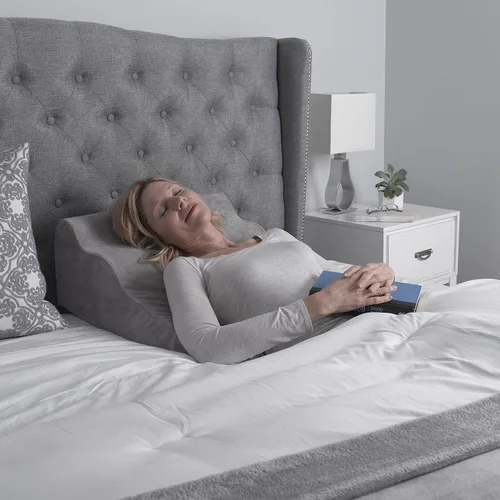 Vista 4 de Drive Medical Comfort Touch - Cuña para cama elevada, color gris