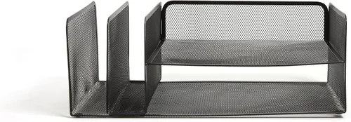 Vista 2 de TRU RED Staples TR57538-CC - Archivo horizontal de malla de alambre de 4 compartimentos