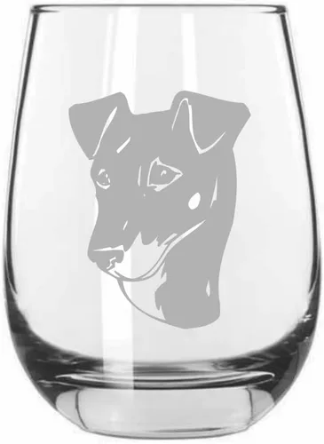 Vista 14 de Shar Pei (chino) - Vaso de vino sin tallo grabado para perro, 15.25 onzas