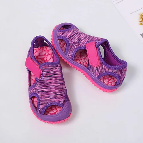 Vista 5 de Niño Lindo Agua Acuática Zapatos NiñosNiñas Sandalias De Playa Ligero Transpirable Verano Deportes Al Aire Libre Cerrado-Toe Zapatos