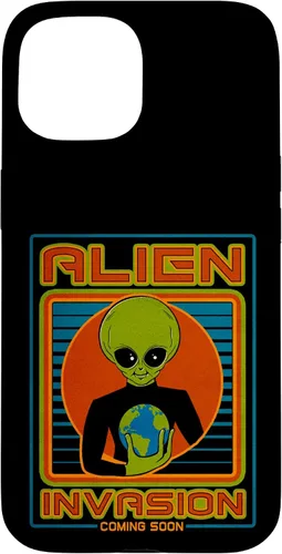 Vista 10 de Funda para iPhone 13 Pro Max Alien Invasion 1984 Tech Noir Distopía