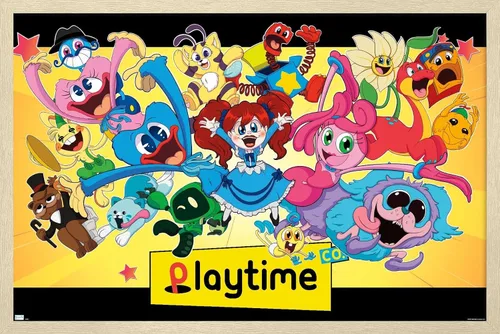 Vista 7 de Trends International Poppy Playtime - Póster de pared grupal, 14.72 x 22.37 pulgadas, versión enmarcada de madera de granero